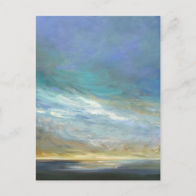 Küstenwolken Postkarte (Vorderseite)