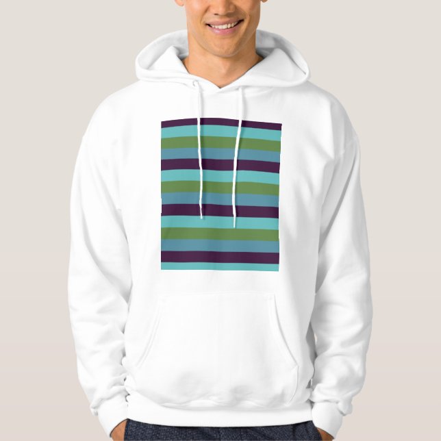 Küstharmonie-Streifen Hoodie (Vorderseite)
