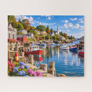 Küstliches Fischerdorf Puzzle