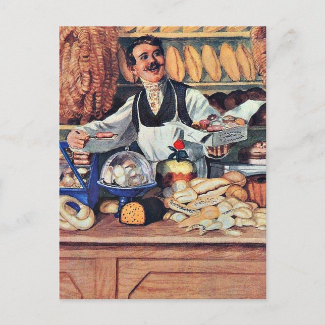 Kustodiev - Baker Postkarte (Vorderseite)