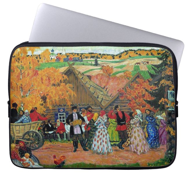 Kustodiev - Dorffest, Laptopschutzhülle (Vorderseite)