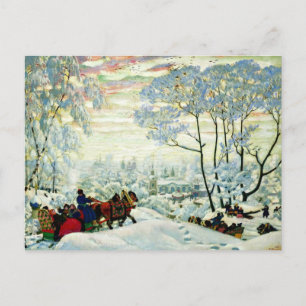 Kustodiev - Winter Postkarte