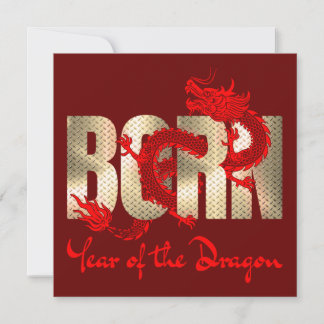 KUSTOM NEUJAHR GEBURTSTAG PARTY JAHR DES DRAGON EINLADUNG