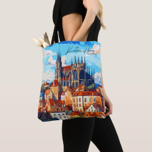 Kutna Hora Tschechische Vintage-Kunst-Reiseillustr