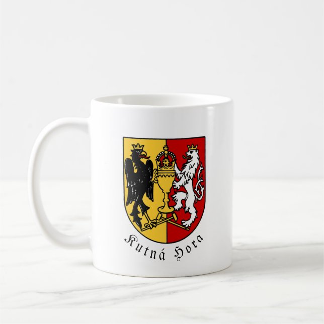 Kutná Hora Wappen, Tschechische Republik Kaffeetasse (Links)