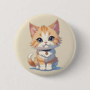 Kutness Overload Kawaii Kitty Button