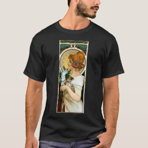 Kutschenhändler -Alphonse Mucha -Art Nouveau Much T-Shirt