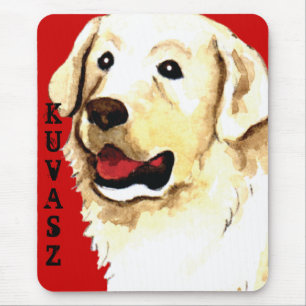 Kuvasz Farbblock Mousepad