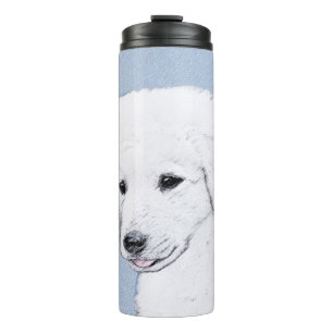 Kuvasz-Malerei - Niedliche Hundekunst Thermosbecher