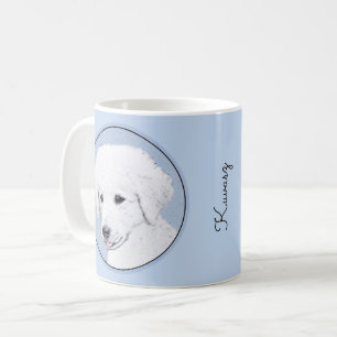 Kuvasz-Malerei - Niedliche Original Hunde-Kunst Kaffeetasse