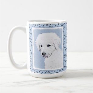 Kuvasz-Malerei - Niedliche Original Hunde-Kunst Kaffeetasse