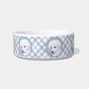 Kuvasz-Malerei - Niedliche Original Hunde-Kunst Napf