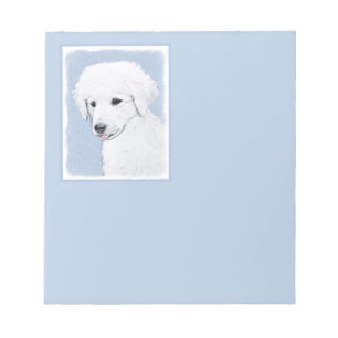 Kuvasz-Malerei - Niedliche Original Hunde-Kunst Notizblock