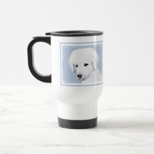 Kuvasz-Malerei - Niedliche Original Hunde-Kunst Reisebecher