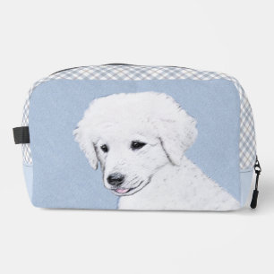 Kuvasz Malerei Ungarisch Süß Original Hunde Kunst Waschbeutel