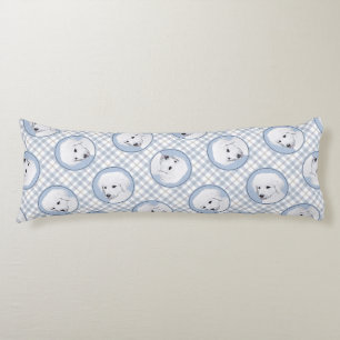 Kuvasz Malerei ungarischer Niedlicher Original Hun Seitenschläferkissen