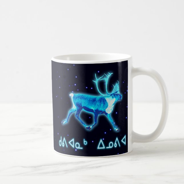 Kuvianak Innovia - Blaue Karibik (Reindeer) Kaffeetasse (Rechts)