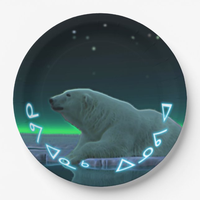 Kuvianak Innovia - EisEdge Polar Bear Pappteller (Vorderseite)