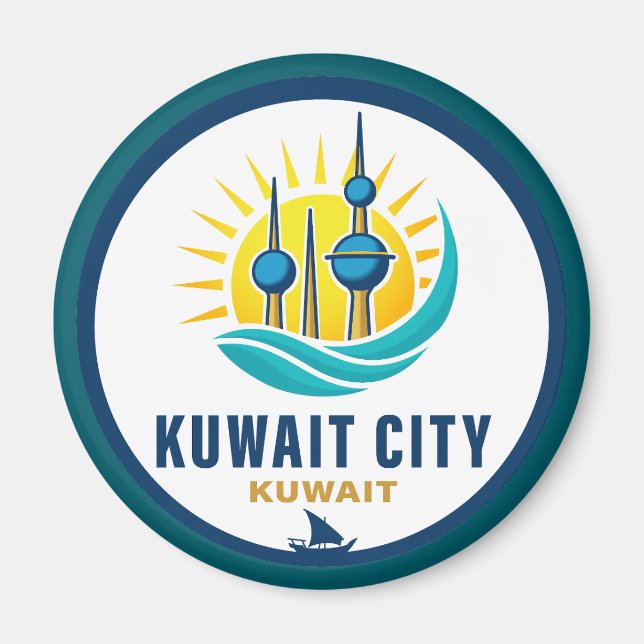 Kuwait City Kuwait Middle East Magnet (Vorne)