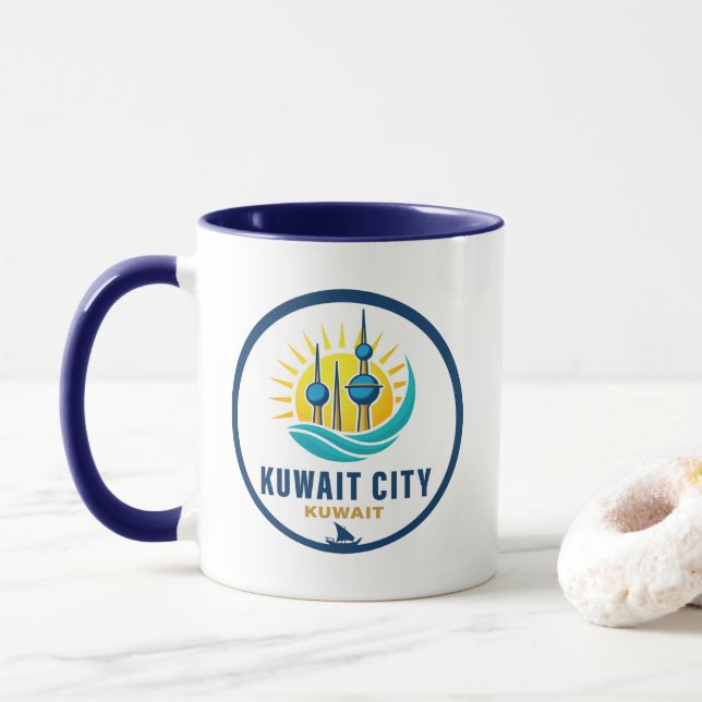 Kuwait City Kuwait Middle East Tasse (Mit Donut)
