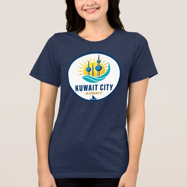 Kuwait City Kuwait Middle East Tri-Blend Shirt (Vorderseite)