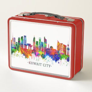 Kuwait City Kuwait Skyline Metall Brotdose