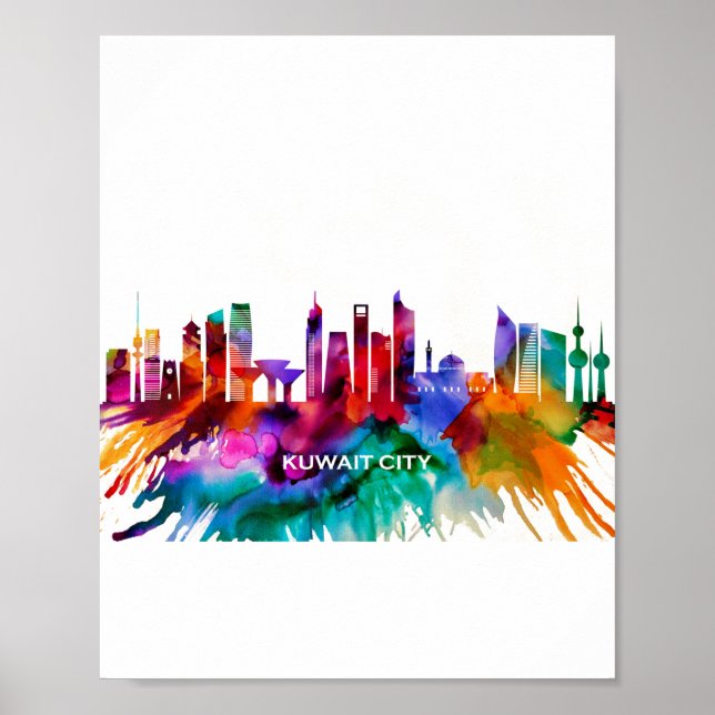 Kuwait City Skyline Poster (Vorne)