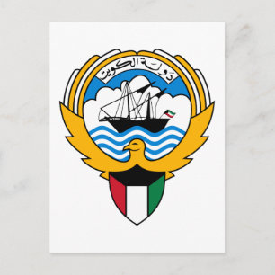 Kuwait-Emblem Postkarte