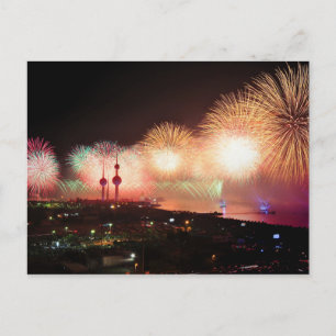 Kuwait Fireworks Display Postkarte