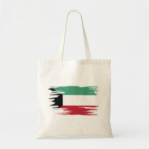 Kuwait Flag Brush Art Tragetasche