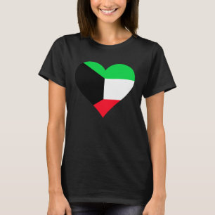 Kuwait Flag Heart Kuwait Liebe Kuwait T-Shirt