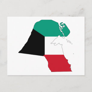 Kuwait-Flag-Karte Postkarte