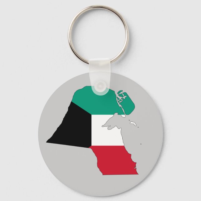 Kuwait-Flag-Karte Schlüsselanhänger (Vorderseite)