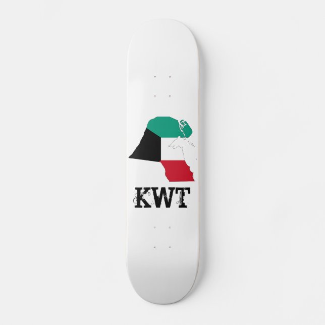 Kuwait-Flag-Karte Skateboard (Vorderseite)