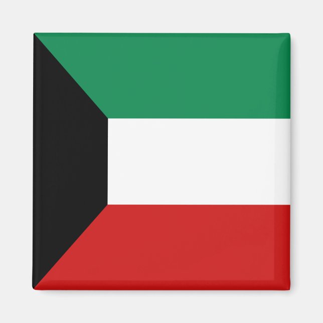 Kuwait Flag Magnet (Vorne)
