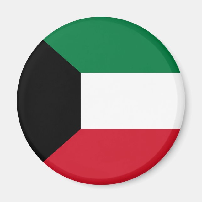 Kuwait Flag Magnet (Vorne)