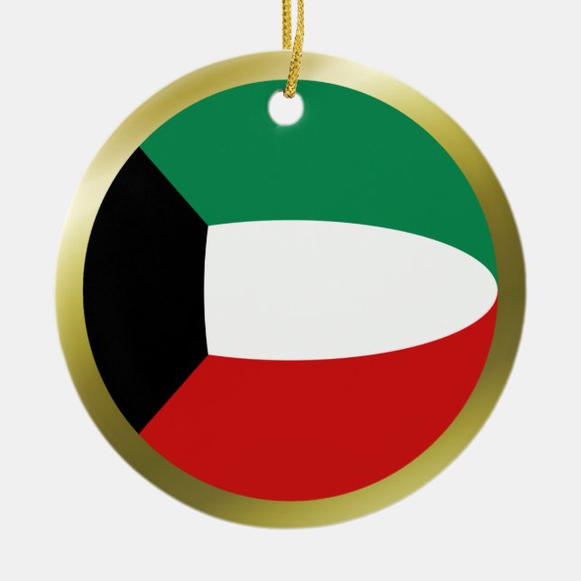 Kuwait Flag Ornament (Vorne)