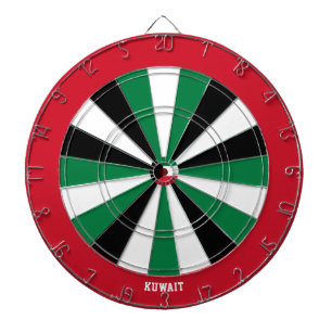 Kuwait Flag Patriot's Bullseye Dartscheibe