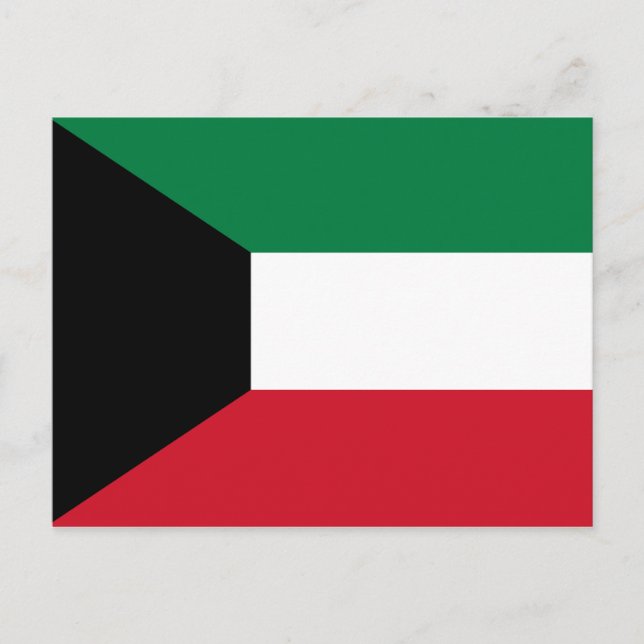 Kuwait Flag Postcard Postkarte (Vorderseite)