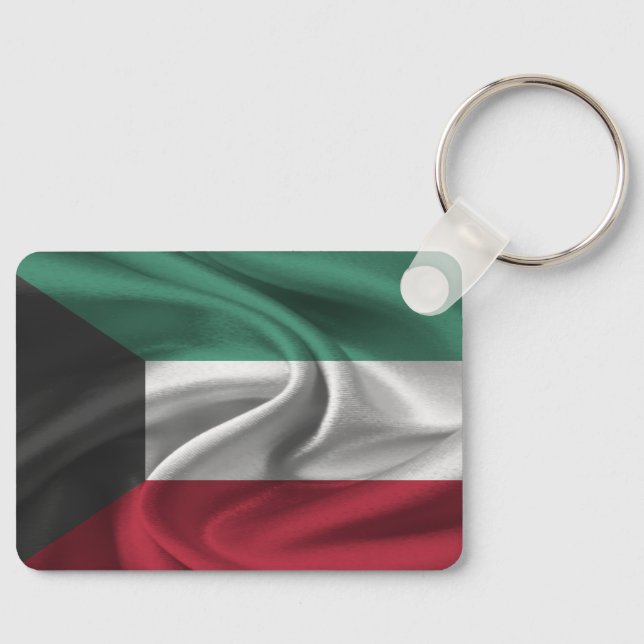Kuwait Flag Schlüsselanhänger (Vorderseite)