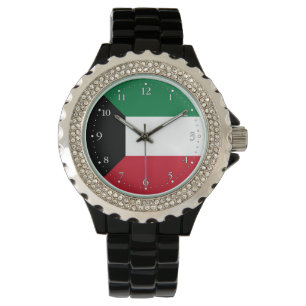 Kuwait-Flagge Armbanduhr