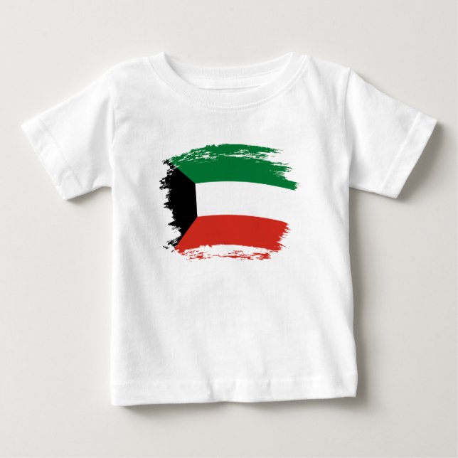 Kuwait-Flagge Baby T-shirt (Vorderseite)