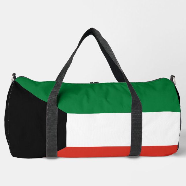 Kuwait-Flagge Duffle Bag (Vorderseite)