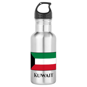 Kuwait-Flagge Edelstahlflasche