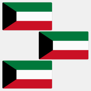 Kuwait-Flagge Etiketten