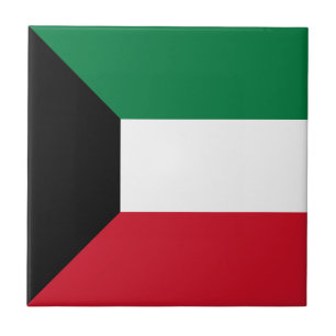 Kuwait-Flagge Fliese
