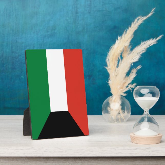 Kuwait-Flagge Fotoplatte (Seite)