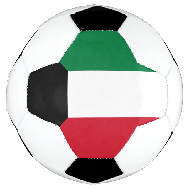 Kuwait-Flagge Fußball (Vorderseite)
