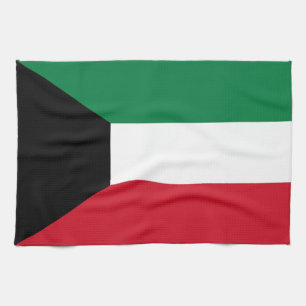 Kuwait-Flagge Geschirrtuch