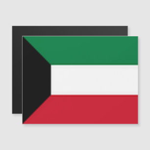 Kuwait - Flagge - Magnetkarte